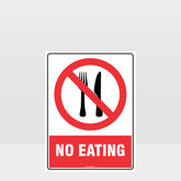 Customized Safety Signs,Prohibition No Eating Sign
